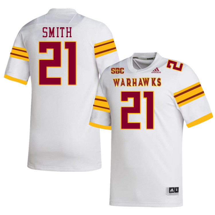 #21 Hunter Smith Louisiana-Monroe Warhawks College Football Jerseys Stitched-White